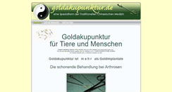 Desktop Screenshot of goldakupunktur.de