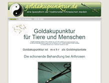 Tablet Screenshot of goldakupunktur.de